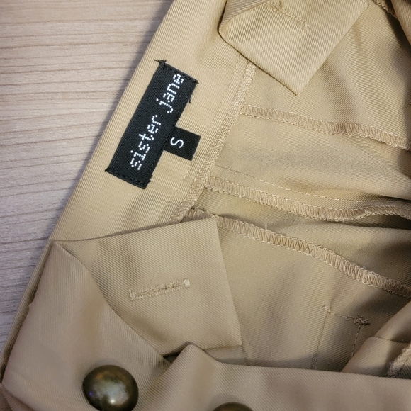 Sister Jane Bronze Studded Adjustable Side Overalls with Optional Star Strap - S - Picture 3 of 3